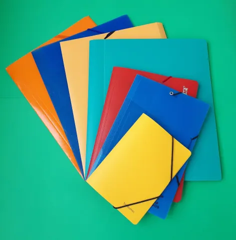 منظم مكتب بلاستيك PP 3 أقسام بني خشبي